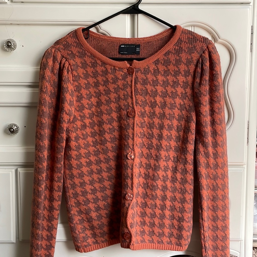 Asos Houndstooth Cardigan